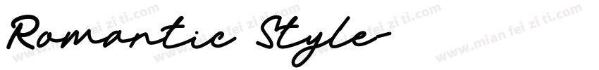 Romantic Style字体转换